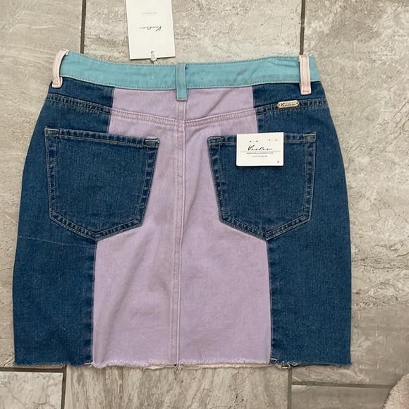 Multicolor Kancan denim skirt size small NWT - Picture 2 of 2